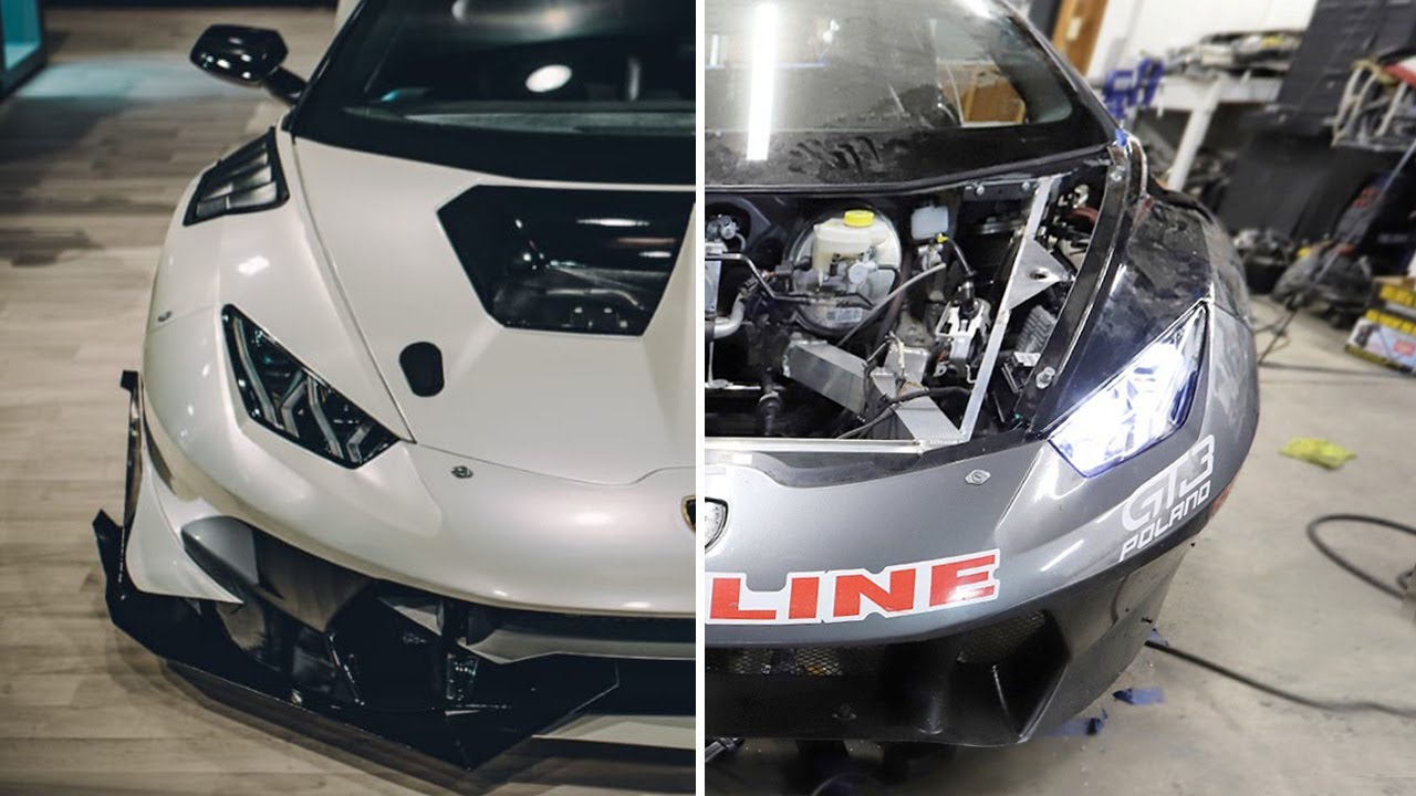 Rebuilding A Totaled Lamborghini Huracan In 10 Minutes