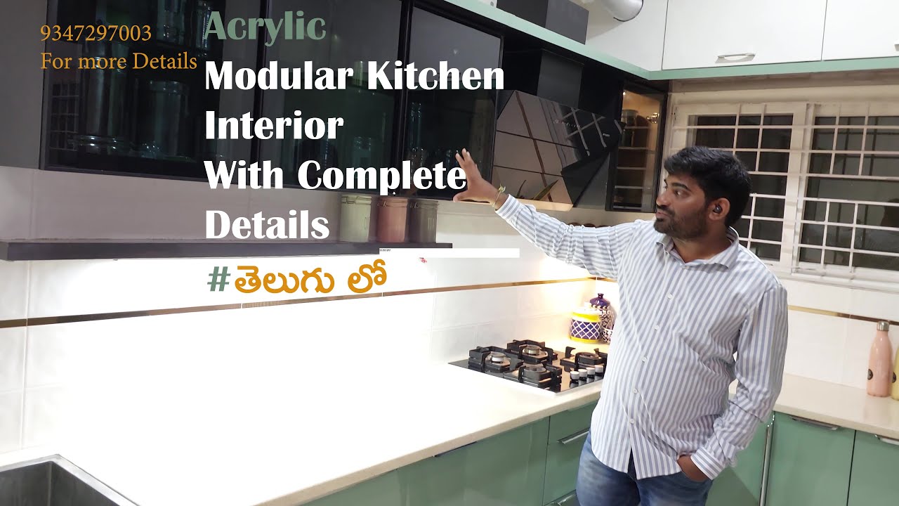 ACRYLIC KITCHEN COMPLETE TOUR IN TELUGU @livinglifevlogs6266