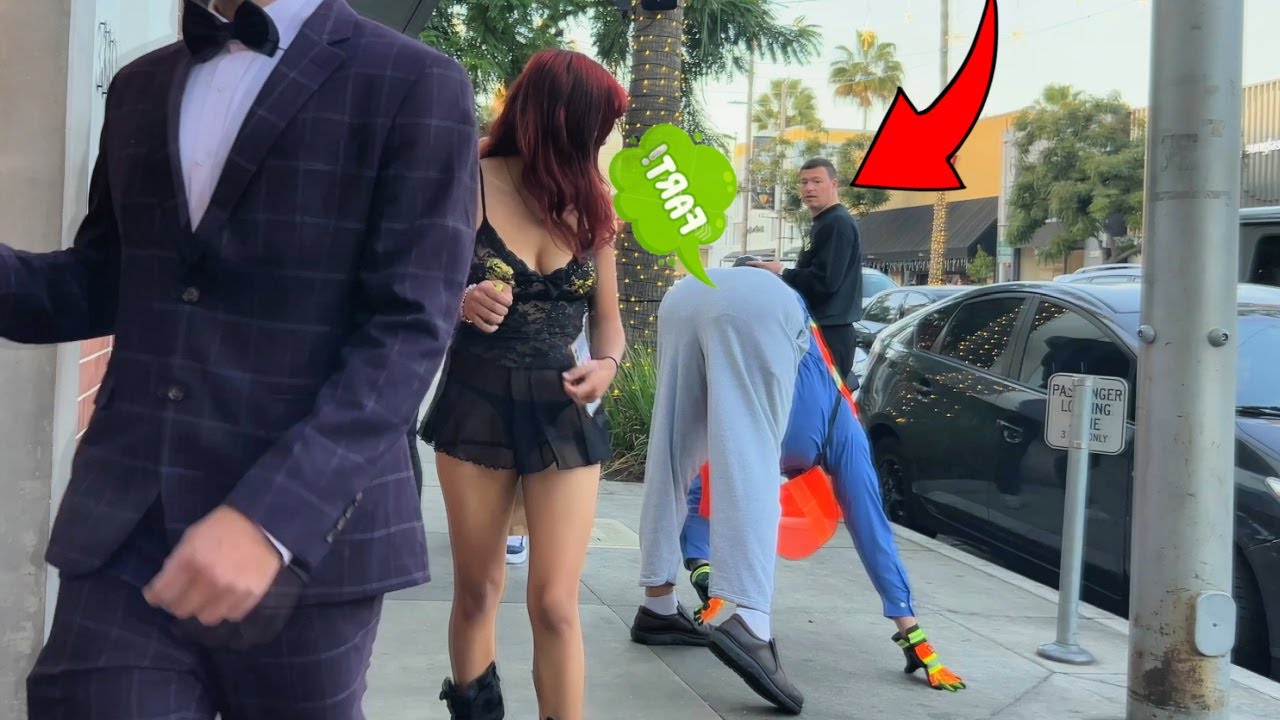 Fat Guy With BBL Farts On Rich People In Beverly Hills!!!