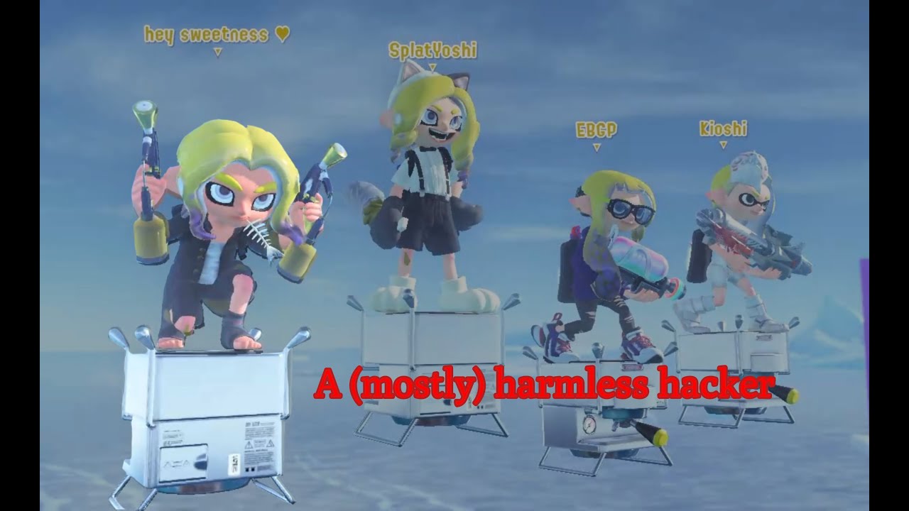 Splatoon 3 hacker that only paints with curling bombs #hacker #splatoon #splatoon3 #スプラトゥーン3