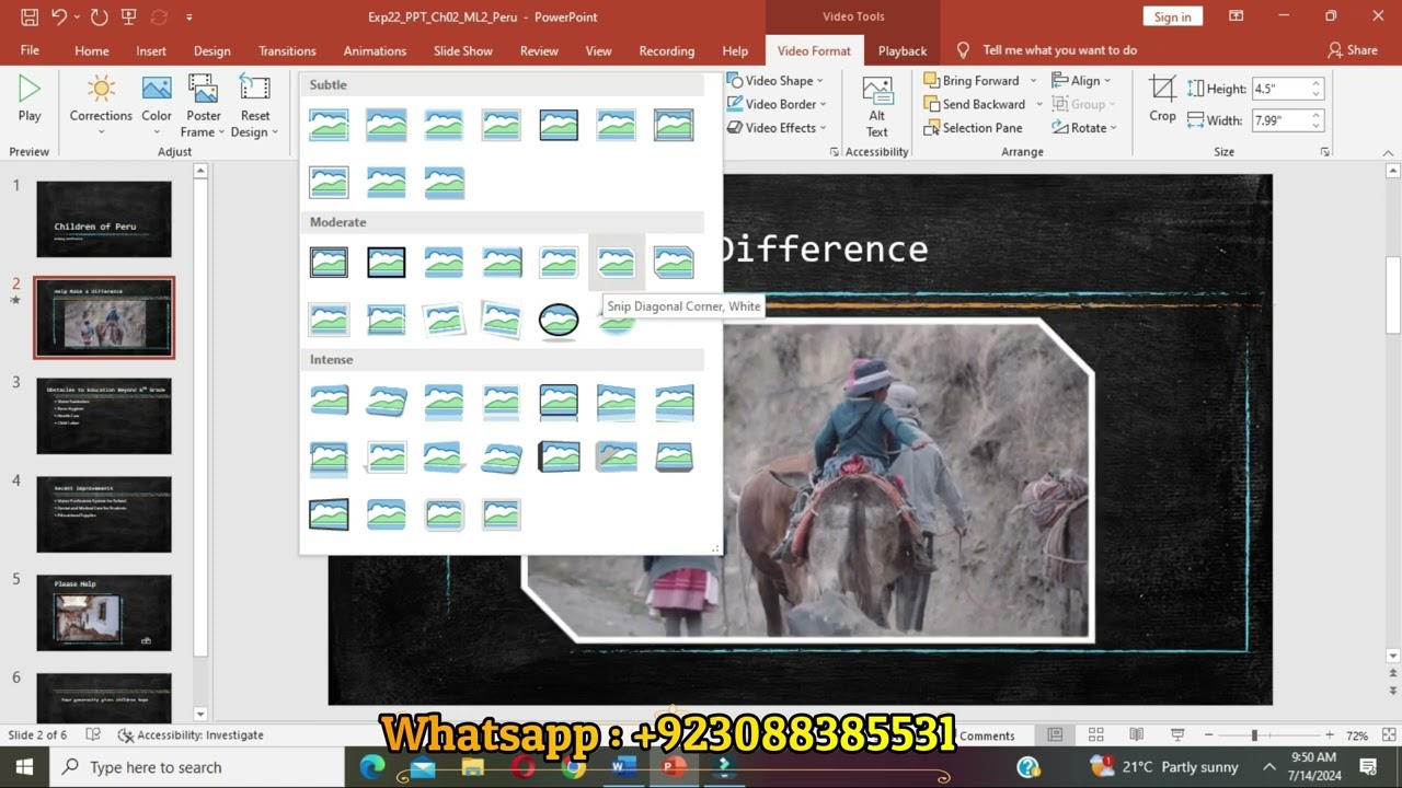 Exp22_PowerPoint_Ch02_ML2_Peru | Exp22 PowerPoint Ch02 ML2 Peru | Grade 100%