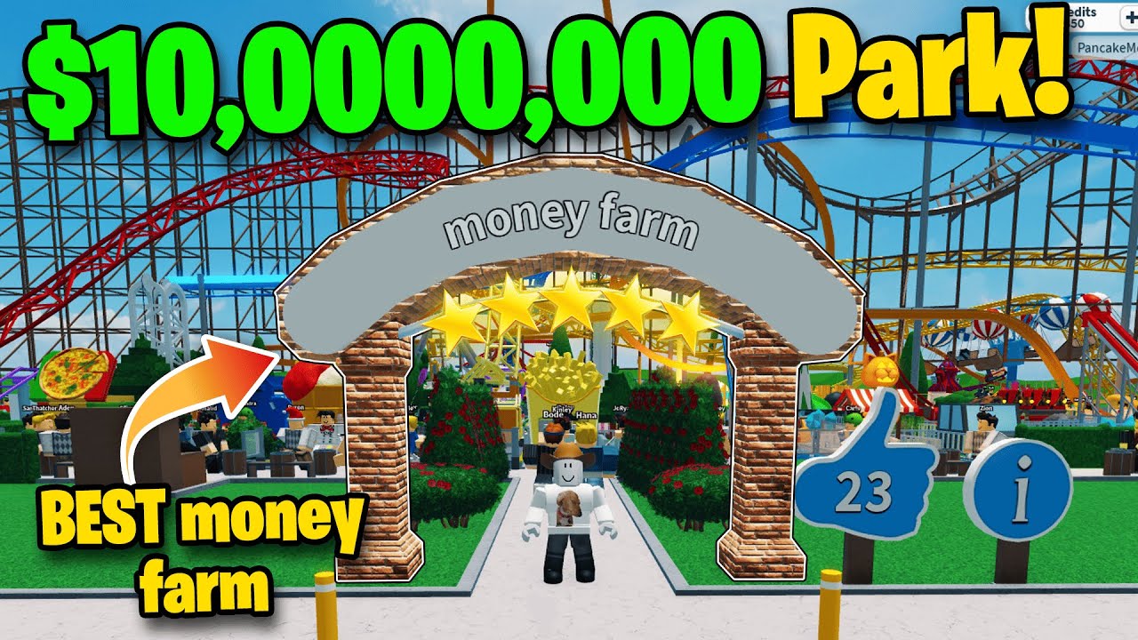 Я построил ЛУЧШУЮ денежную ферму и заработал 10 000 000 долларов в Theme Park Tycoon 2!