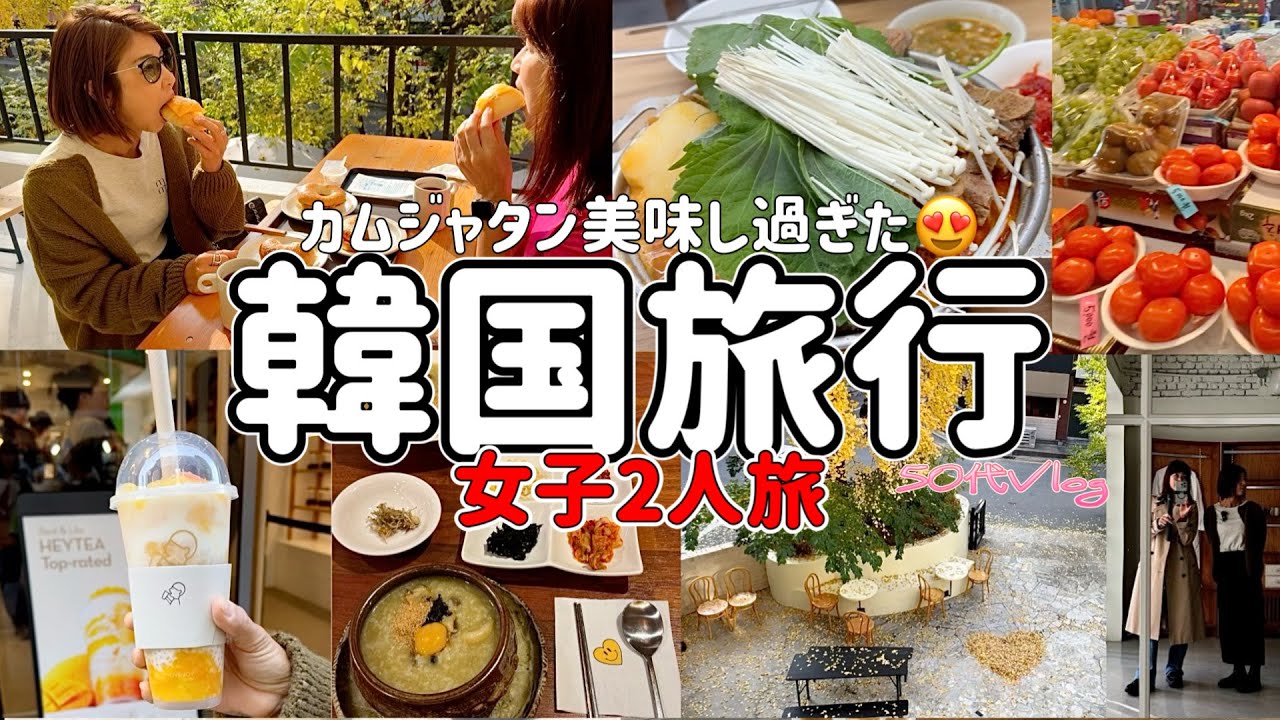 【韓国女子旅】韓国行ったらこれ食べて！明洞に泊まり電車移動/HEYTEAが明洞きた