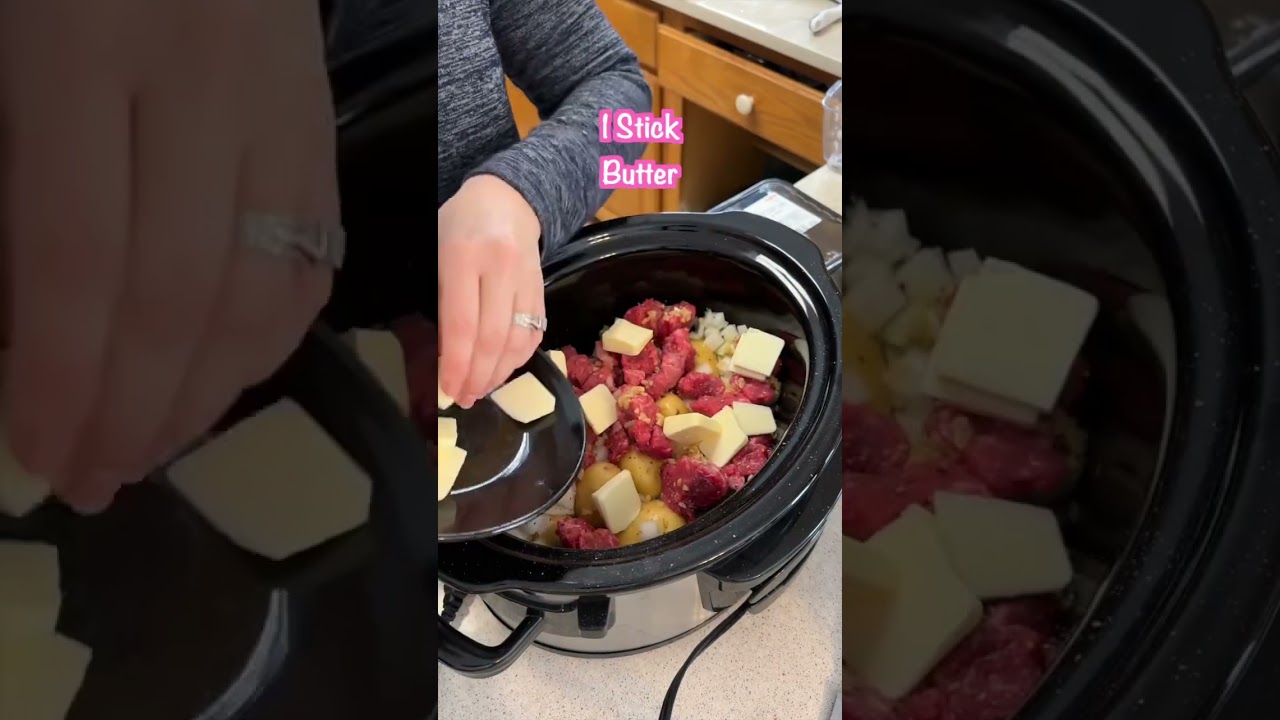 Говядина с картофелем и чесночным маслом в мультиварке #идеянаужин #мультиварка #рецепт