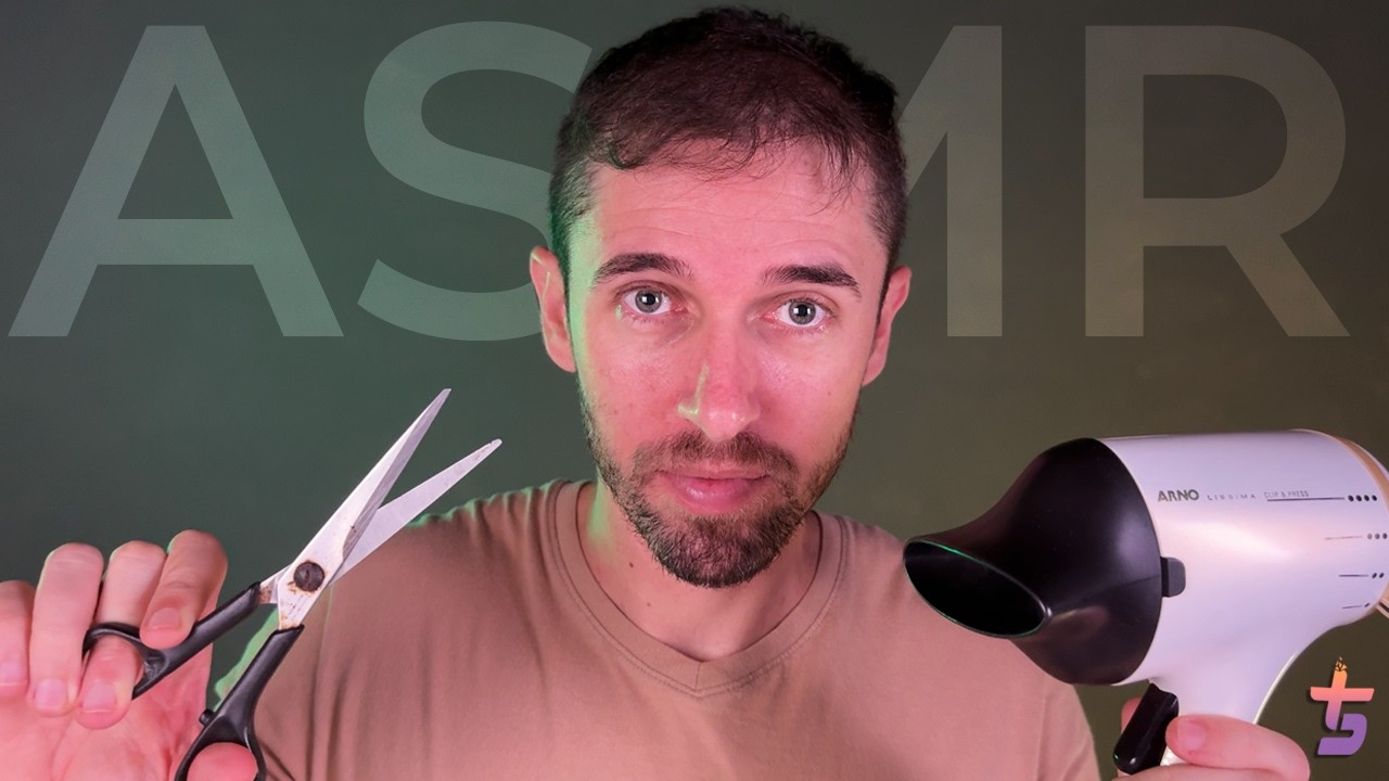 ASMR ✂️ Corte de cabelo com muito RELAXAMENTO e SONO