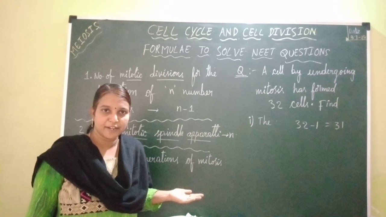 Cell cycle and cell division- Formulae and Tricks to solve questions fast in few seconds