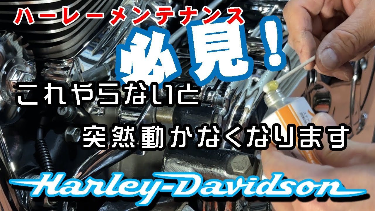 【ハーレーダビッドソン】コレやらないと突然ハーレー動かなくなります。ソフテイルメンテナンス作業【FXSTD】