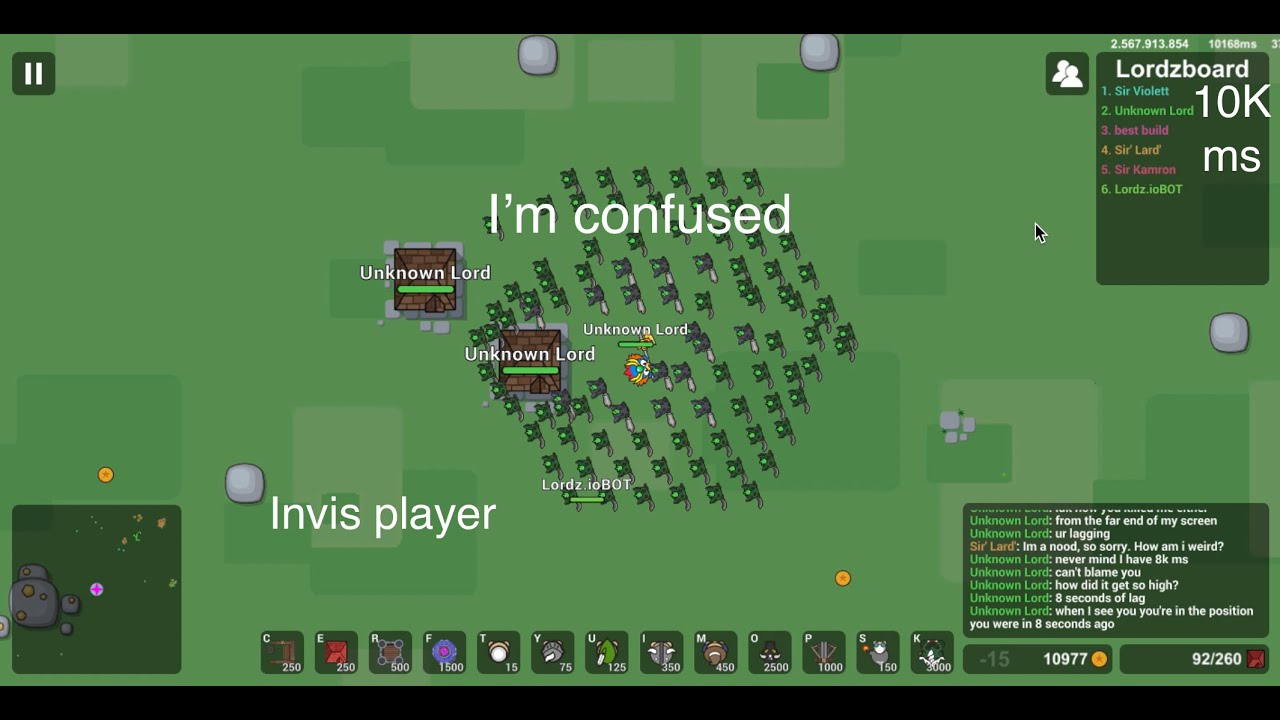 Playing Lordz.io with 10K MS!!!!!!!!