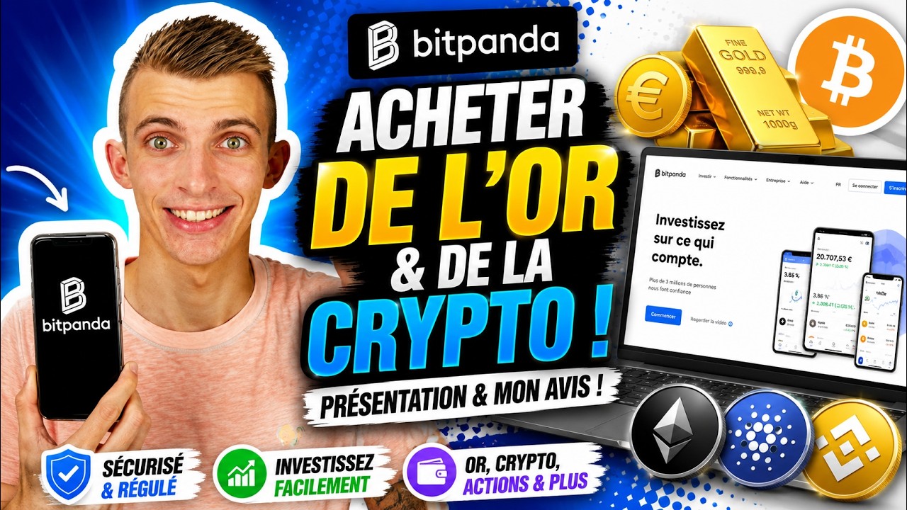 ACHETER DE L’OR ET DE LA CRYPTO ! BITPANDA PRESENTATION ET MON AVIS !