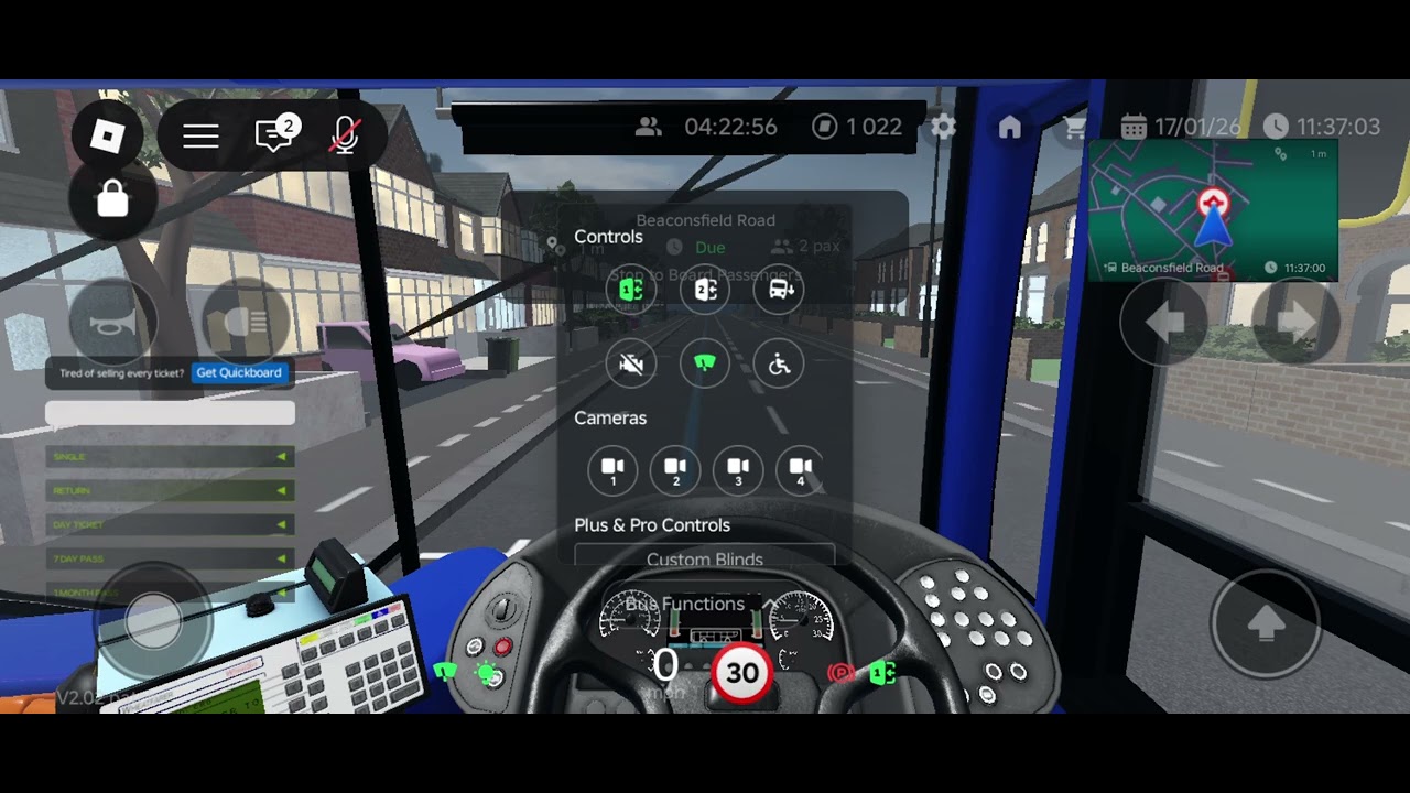 Doing the 157 Route on Croydon Roblox to Norwood Junction 