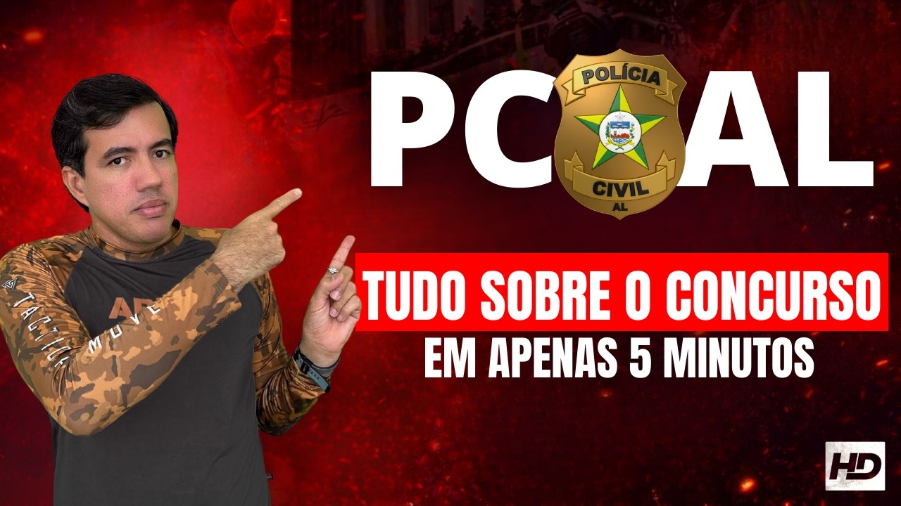 Concurso PCAL 2026: Tudo que você precisa saber em apenas 5 minutos | Professor Hugo Dias