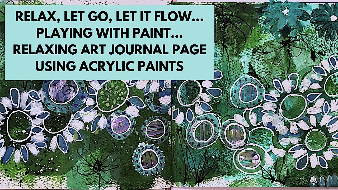 Acrylic Paint Art Session - Relax, Let Go, Let It Flow