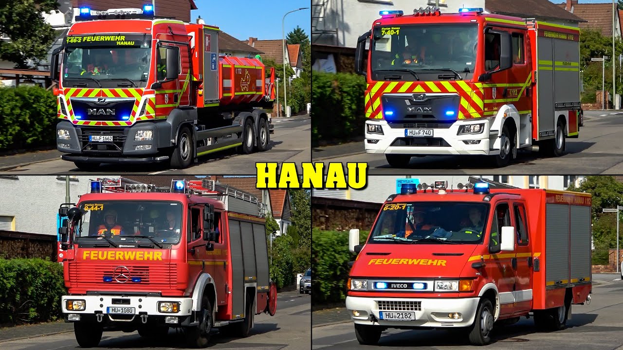 [WALDBRAND bei HANAU] - Feuerwehr auf Einsatzfahrt! Große ALARMÜBUNG der Jugendfeuerwehren Hanaus!