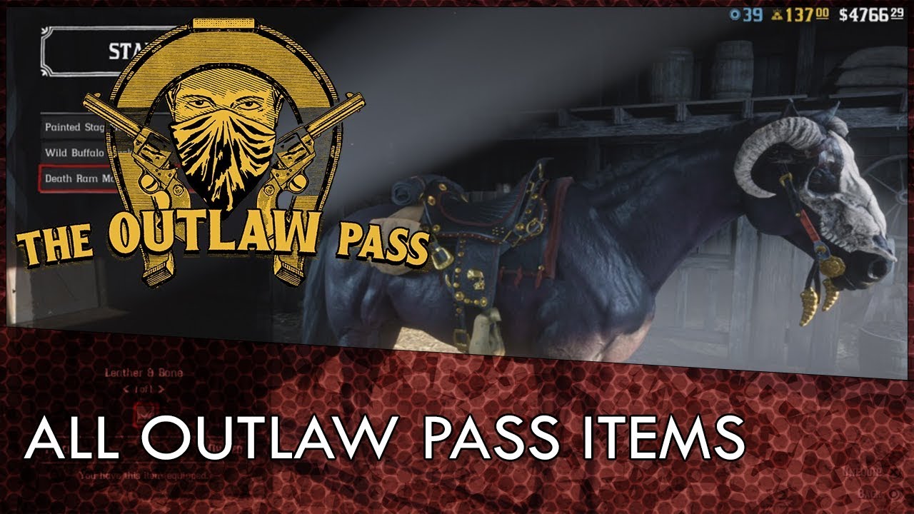 Red Dead Online: All Outlaw Pass Items