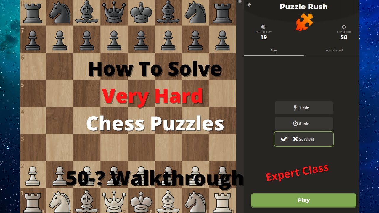 How To Solve Extremely Hard Puzzles | Puzzle Rush Breakdown | Puzzles 50-? (Elo 2700~)