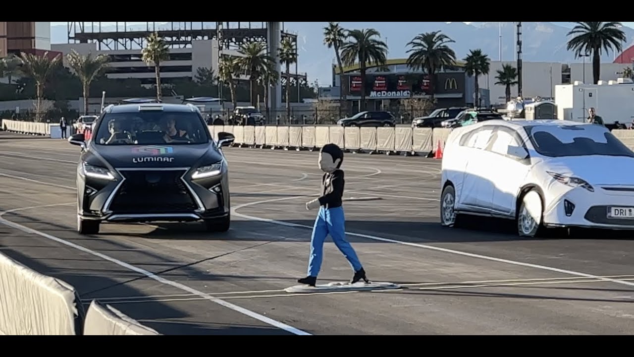 Luminar Mows Down Dummies To Showcase LiDAR ⁦&bull; CES⁩ 2023