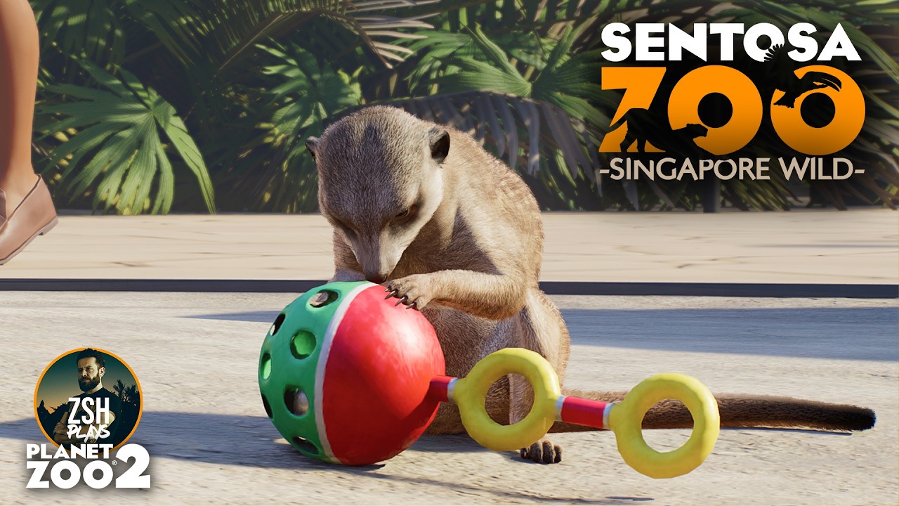 Building an Entrance Habitat in Planet Zoo 2 Franchise Mode! | Sentosa Zoo