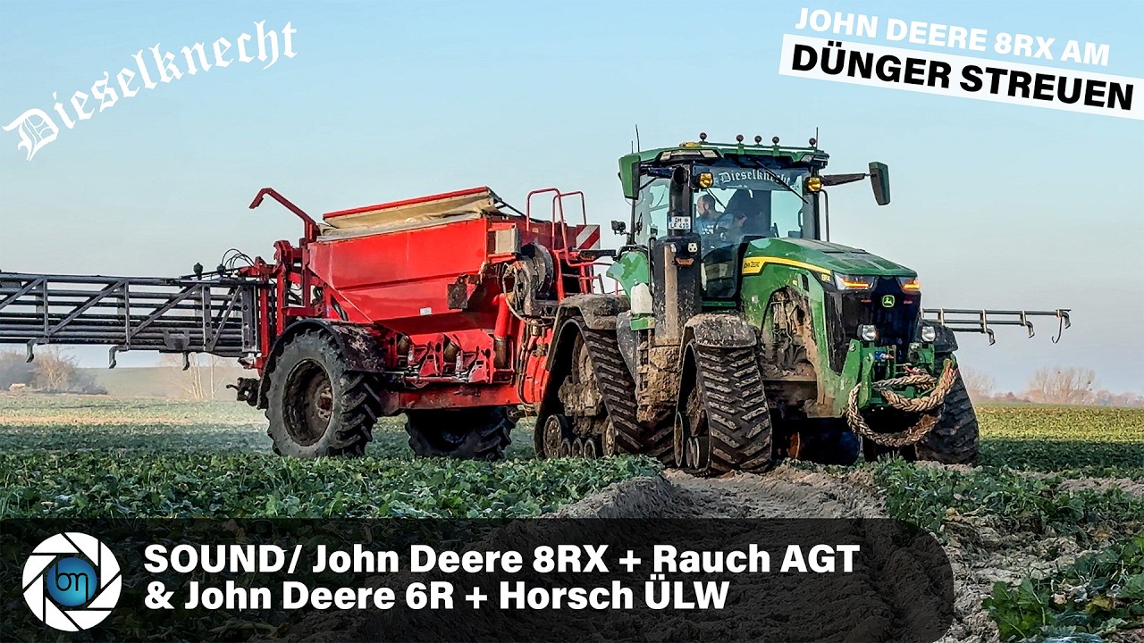 SOUND 1 / John Deere 8RX 410 + Rauch AGT & John Deere 6R + Horsch ÜLW / Düngerstreuen 2025