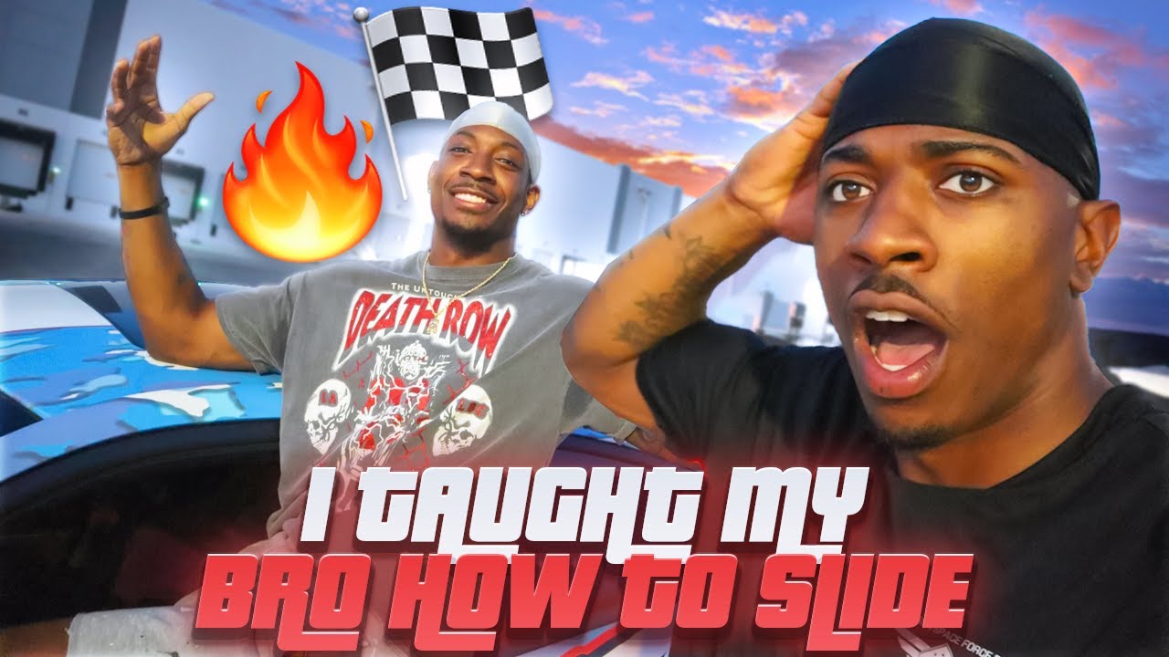 I TAUGHT MY BRO HOW TO SLIDE A SRT & THIS HAPPENED...😱