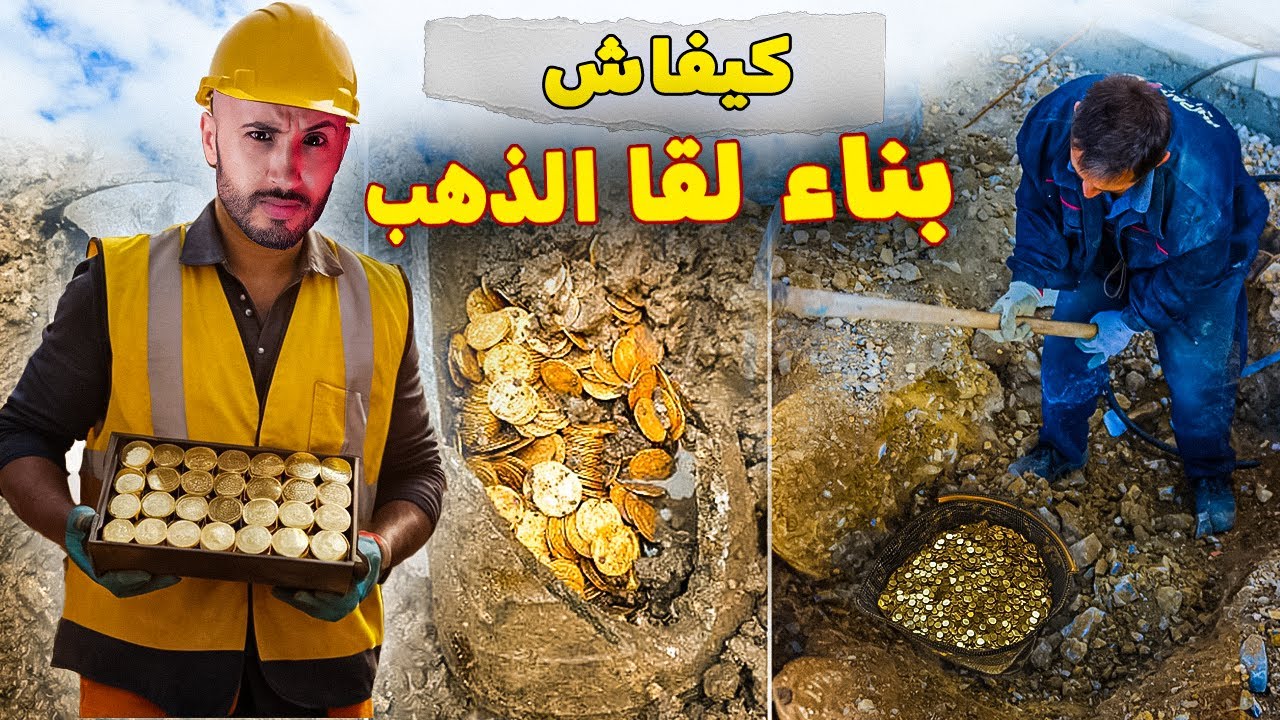 بناء  كان  خدام  فواحد الدار  🔥🫣غادي  يلقا  واحد  الكنز ديال   العملات  الذهبية⁉️