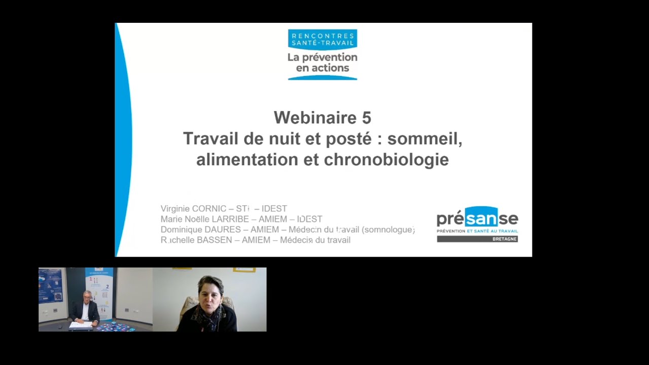 [RST 2023] Webinaire - Travail de nuit et posté : sommeil, alimentation et chronobiologie