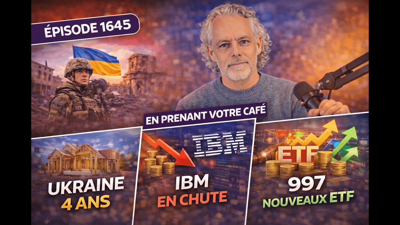 🎙️🟣 Épisode 1645 — Ukraine 4 ans, IBM en chute et 997 nouveaux ETF