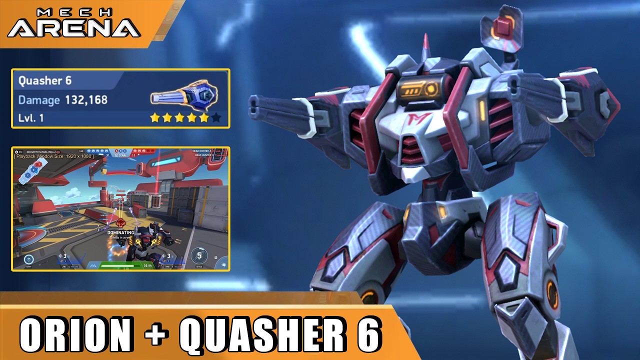 QUASHER 6 + ORION GAMEPLAY | MECH ARENA