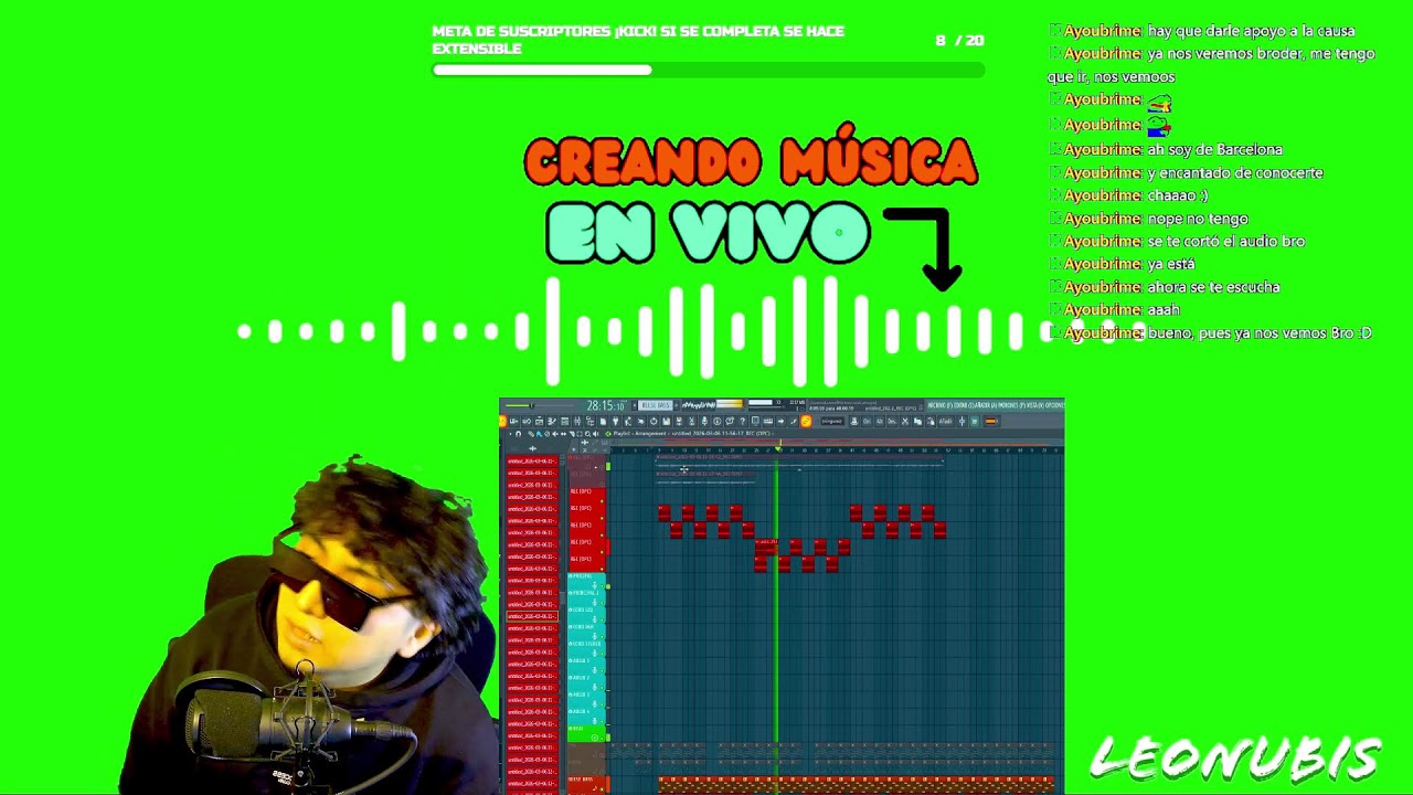 HACIENDO UN ÁLBUM EN VIVO, MÚSICA REAL Y 100% ORGÁNICA @LEONUBIS