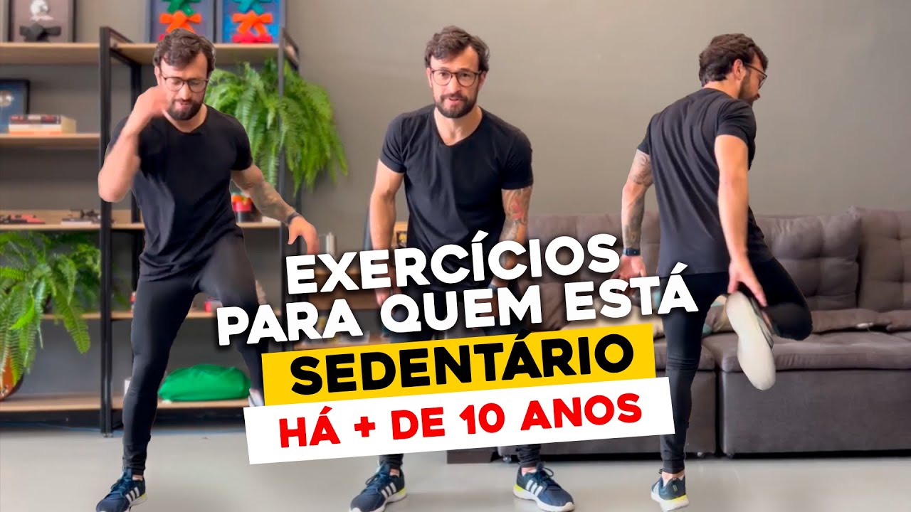 Exercícios para quem está sedentário há mais de 10 anos