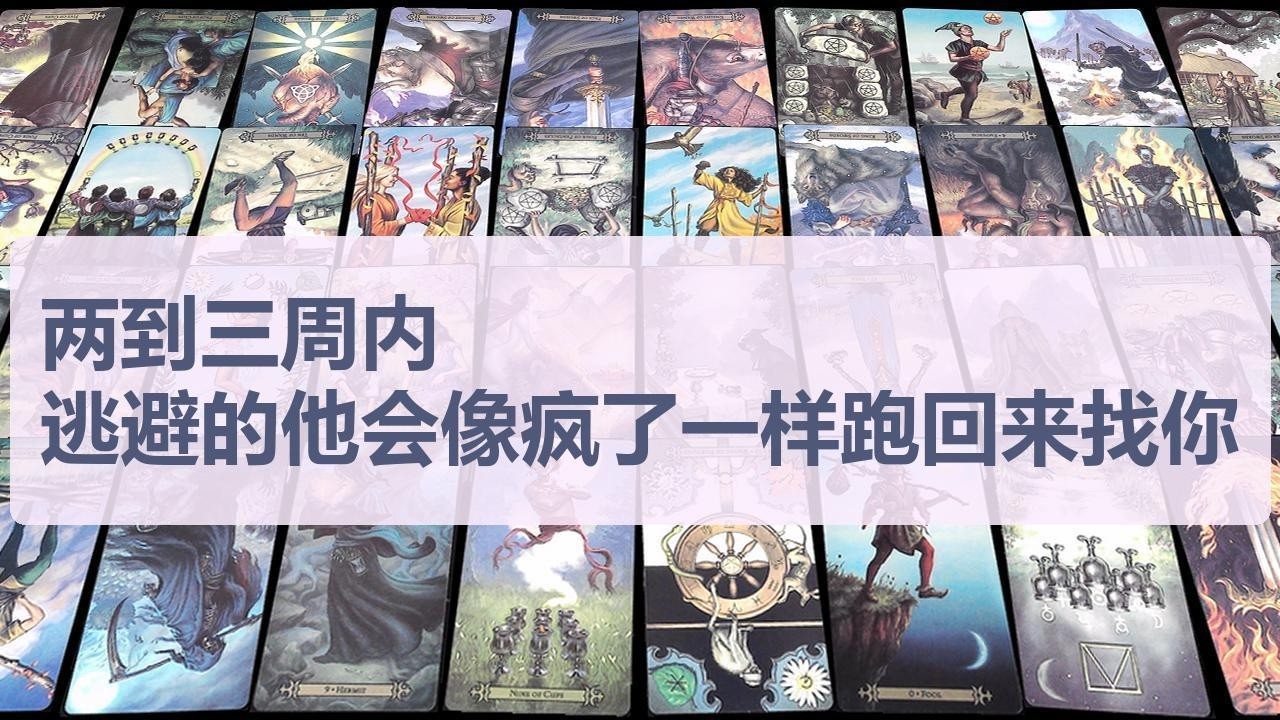 Tarot✨两到三周内，逃避的他会像疯了一样跑回来找你