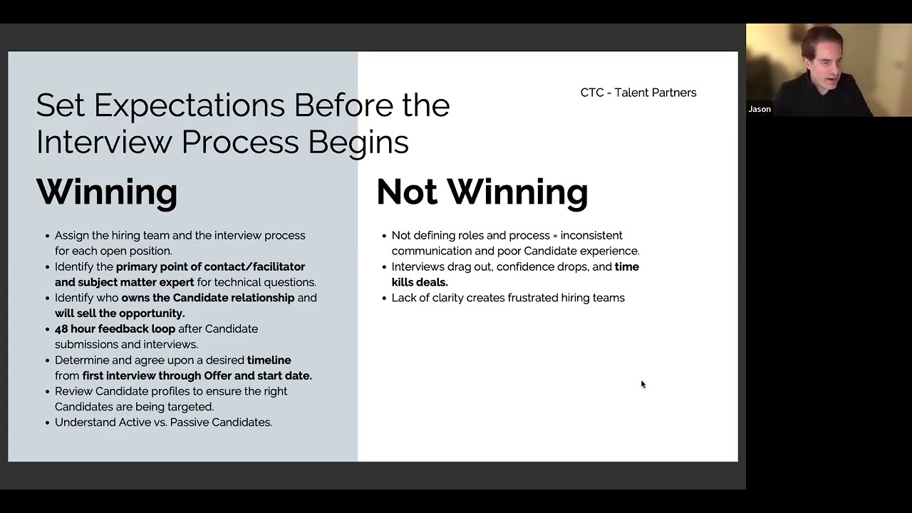 Running an Optimal Interview & Hiring Process - Webinar 2/2