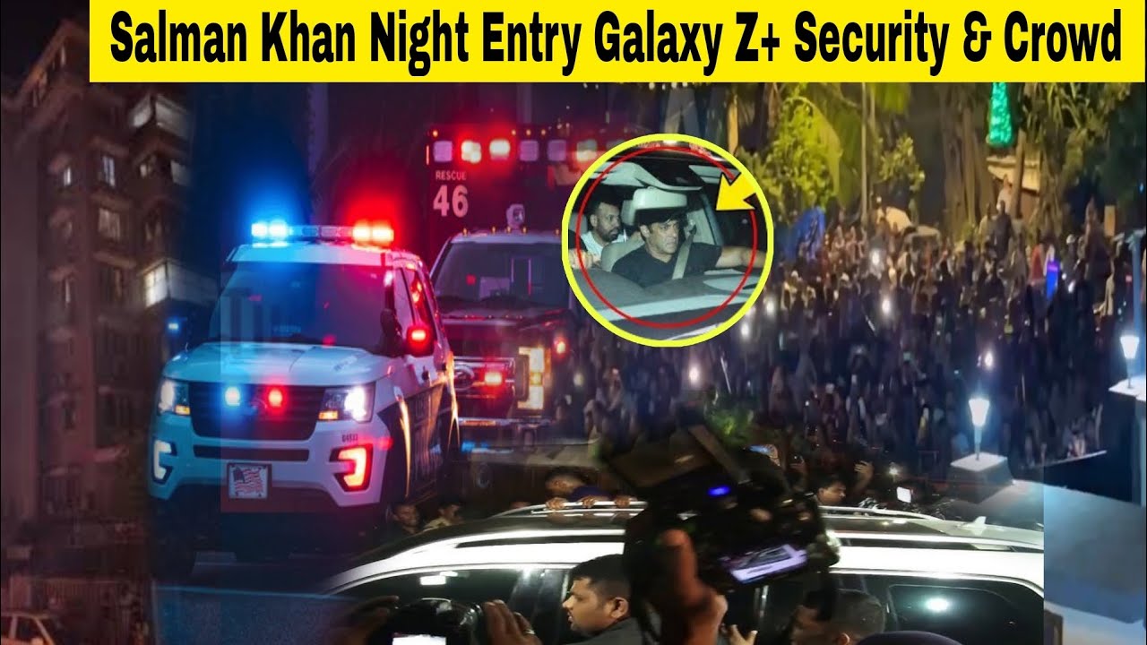 Salman Khan Entry House with Tight Security See Crowd