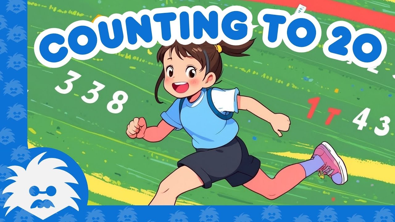 Counting 1 to 20 Song - Building Math Skills with Music - Counting to 20 Song for Kids ♪♪♪ 123