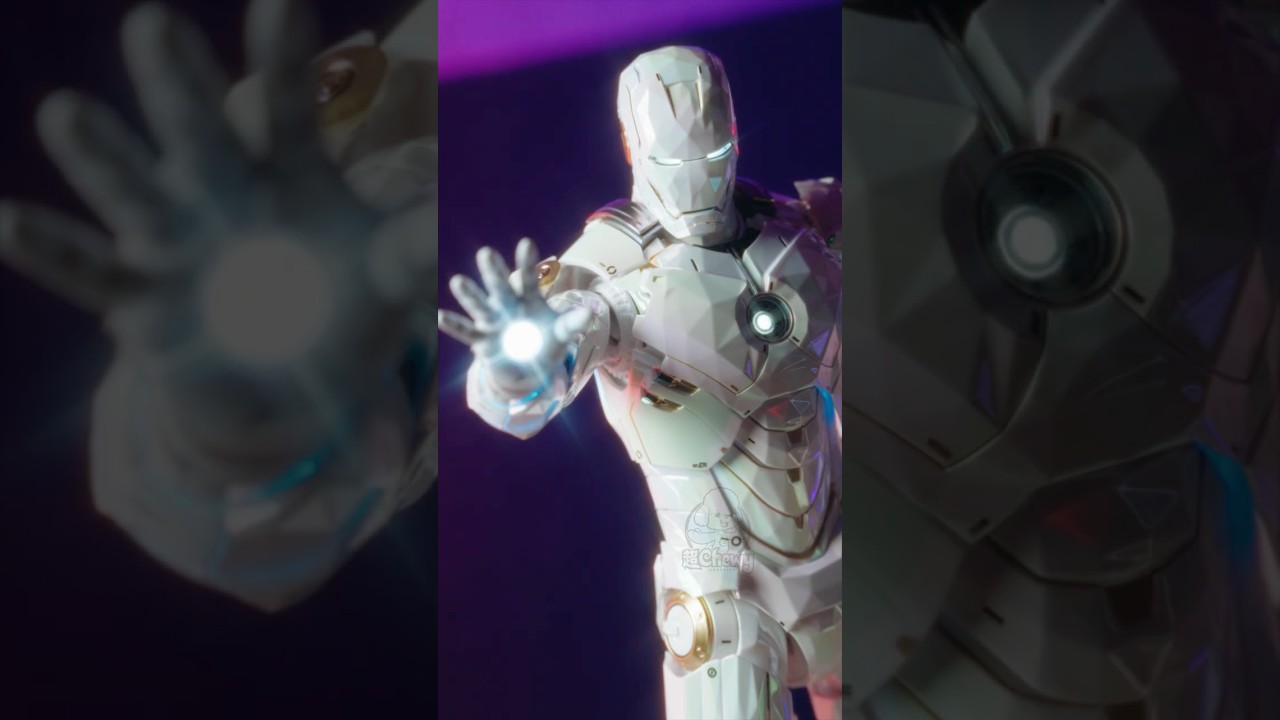 極地幻彩幾何版Iron Man Mark IV🥶寒冰虹光極致配色 Hot Toys MMS830D76 #hottoys #hottoyscollectibles #ironman