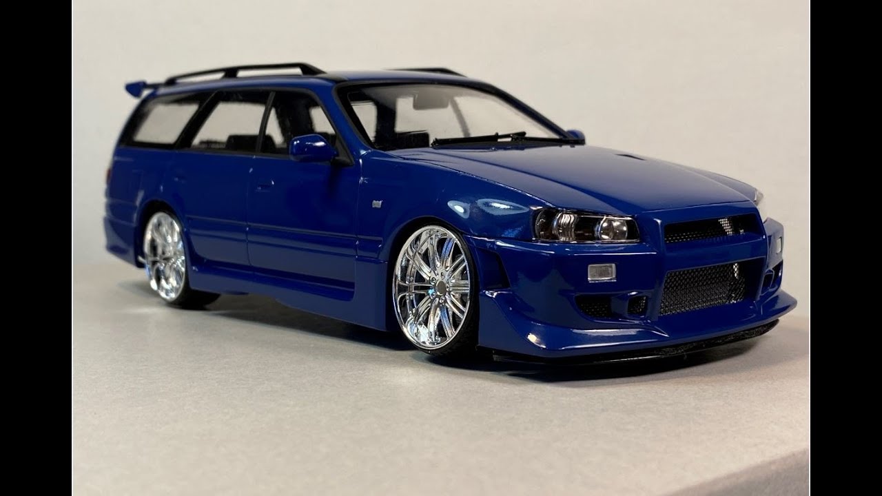 Facelift Nissan Stagea/Nissan Skyline GT-R R34. Фейслифт Стейджа с мордой Ская GT-R. СКАЙДЖА FUJIMI