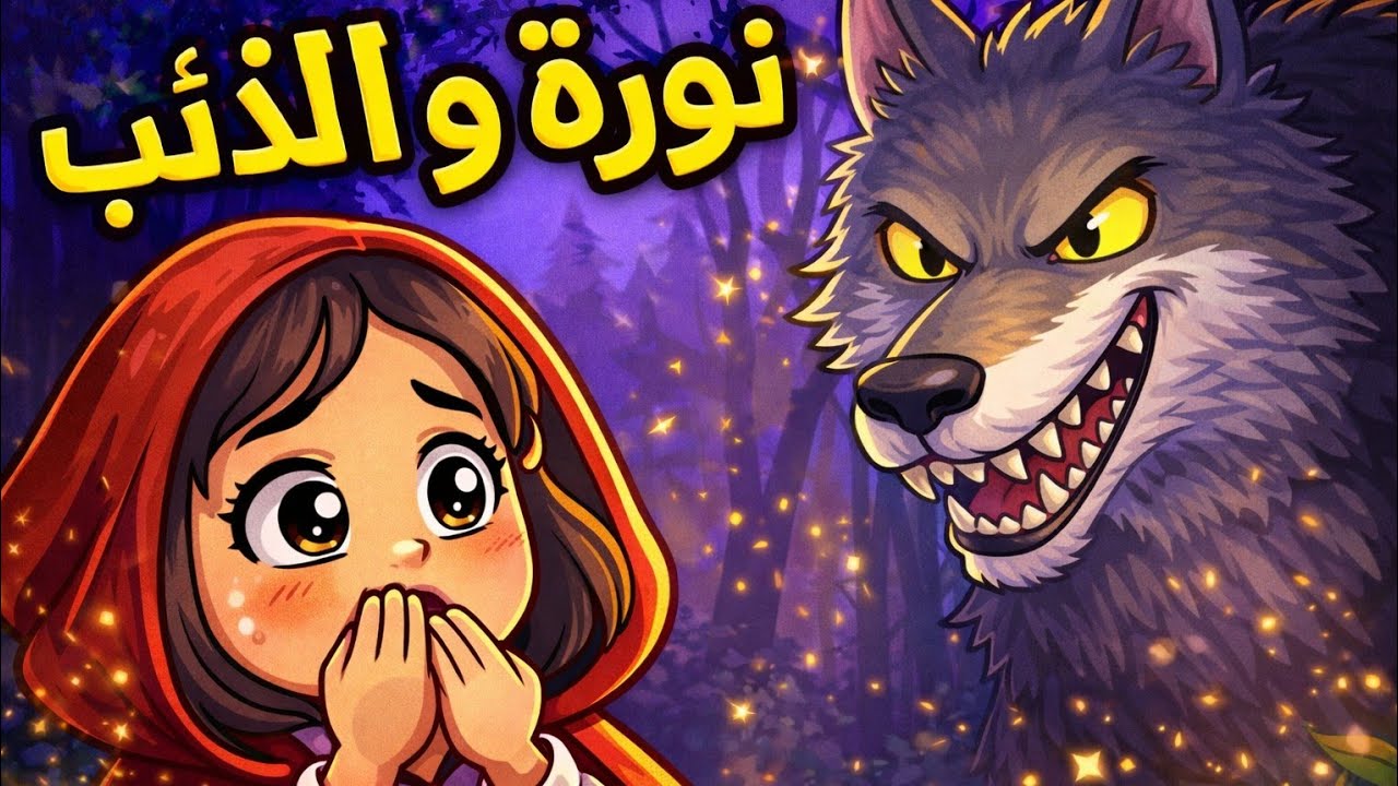 🦊 قصة نُورة والذئب الماكر | حكاية مشوقة تحمل درسًا ثمينًا للأطفال