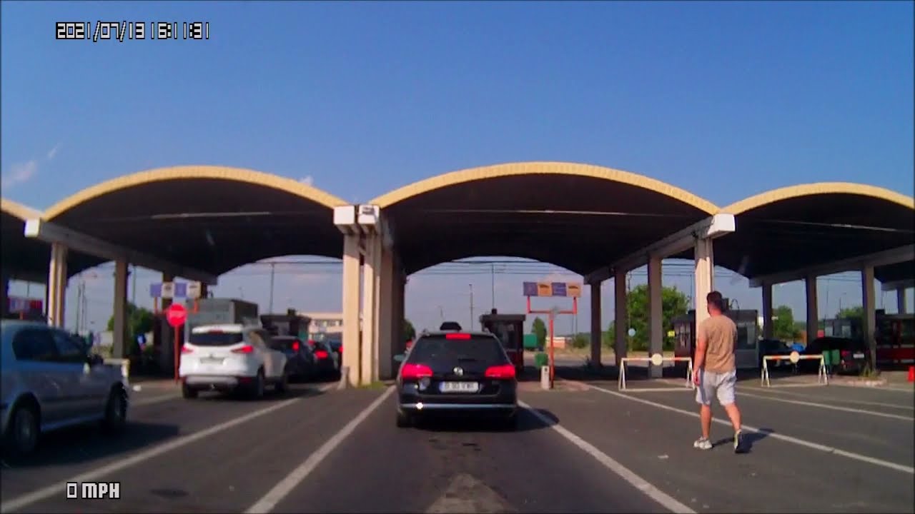 Граница Болгария-Румыния.Русе.Мост через Дунай.Июль 2021 г.Поездки,путешествия,машина,отдых,туризм