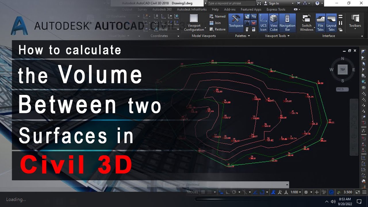 How to calculate the volume between two surfaces in Civil 3D