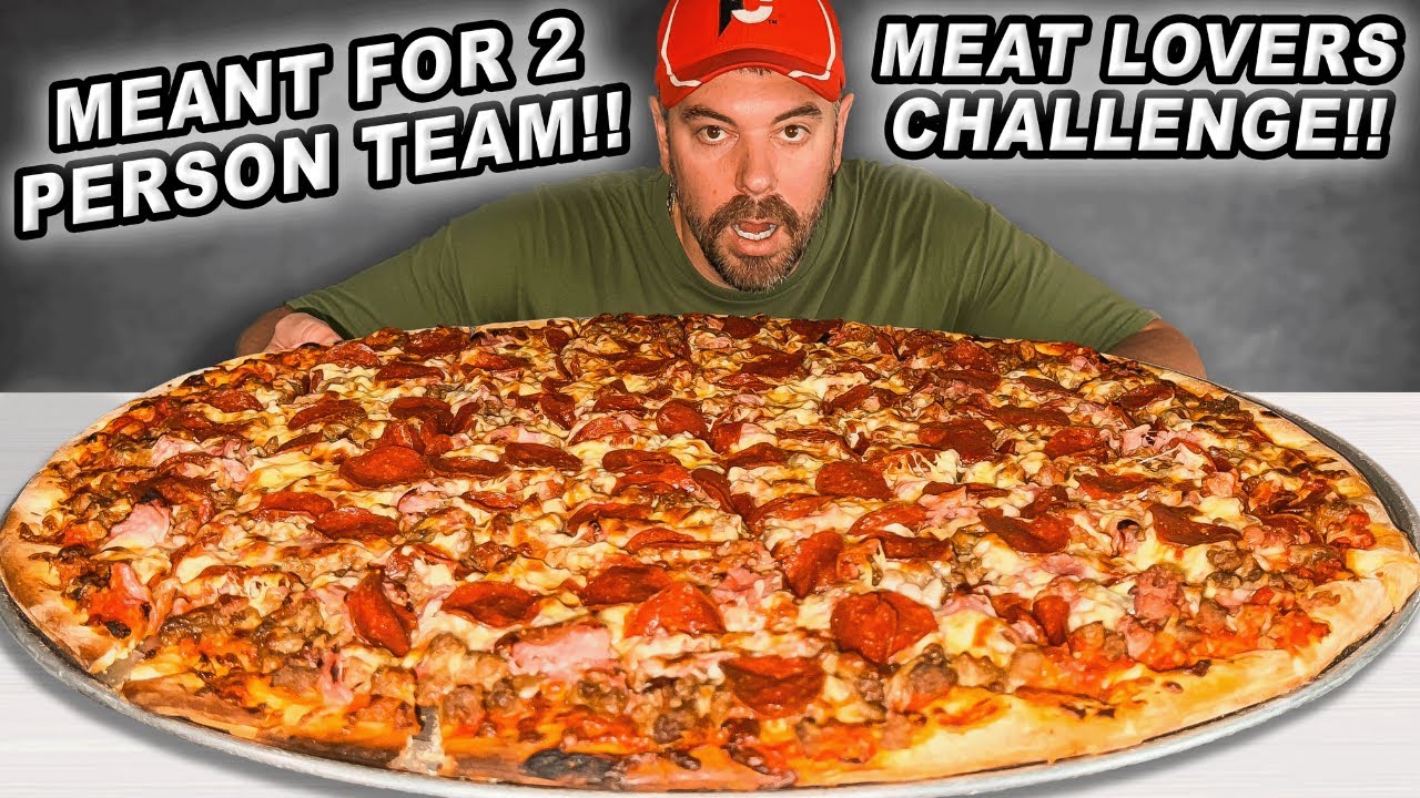 This 24-Inch &ldquo;Carnivore&rdquo; Meat Lovers Pizza Challenge Is Meant for 2-Person Teams!!