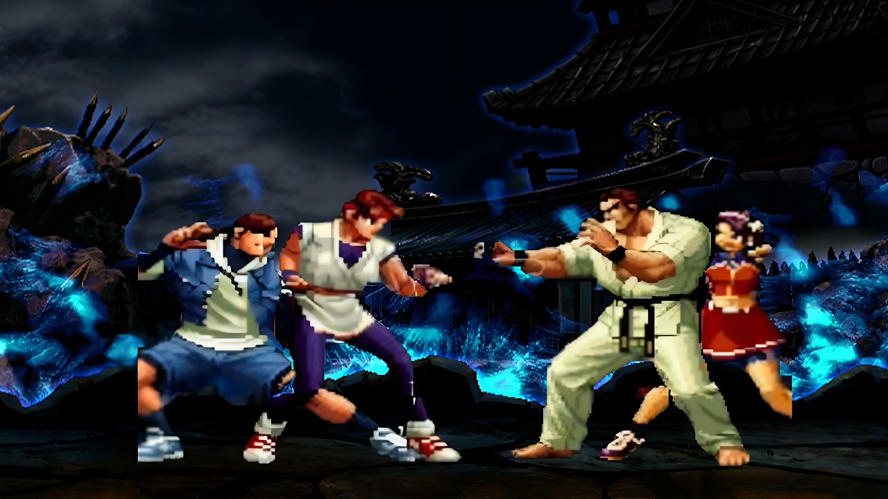 KOF MUGEN | Yuri Sakazaki & Sie Kensou VS Takuma Sakazaki & Athena Asamiya – Epic Battle!