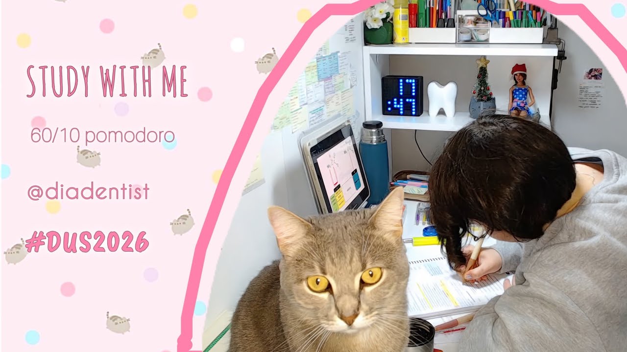 Benimle 6 saat #dus çalış! Study with me live 6 hours #studywithme #pomodoro #tus #kpss #yks #lgs