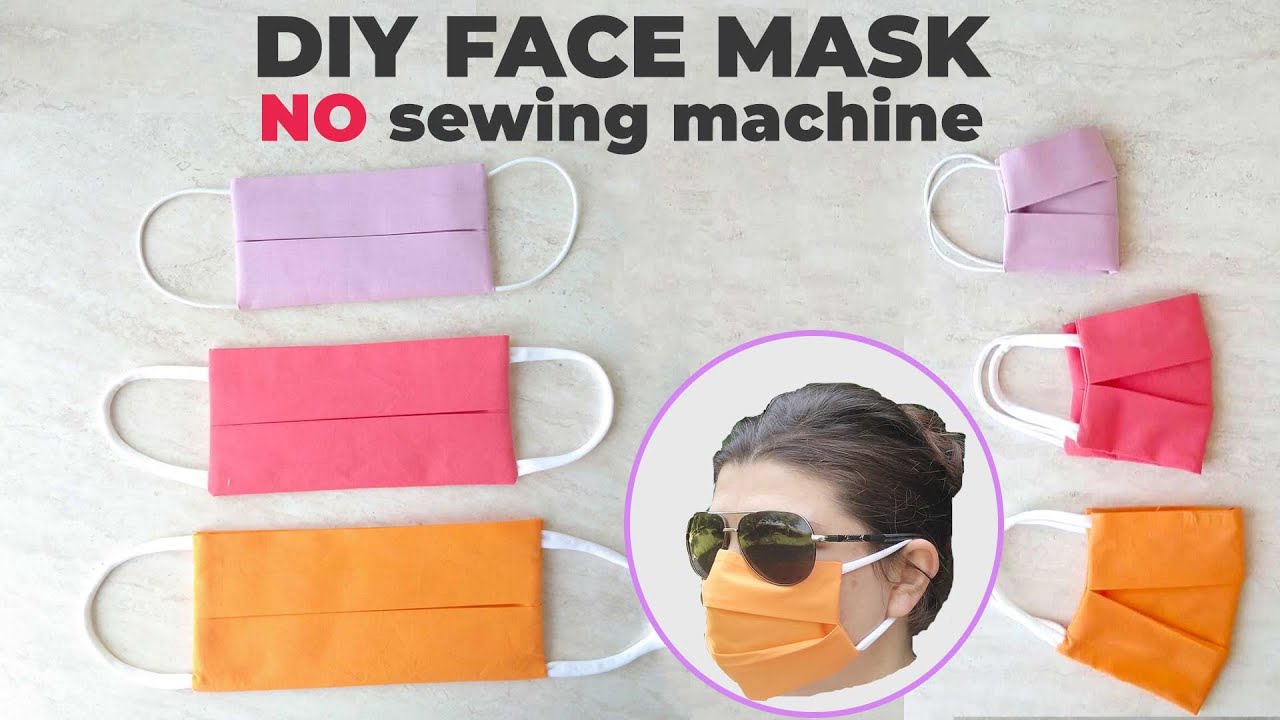 DIY&nbsp;face mask&nbsp;NO&nbsp;sewing machine | Hand Stitch Guide for Beginners