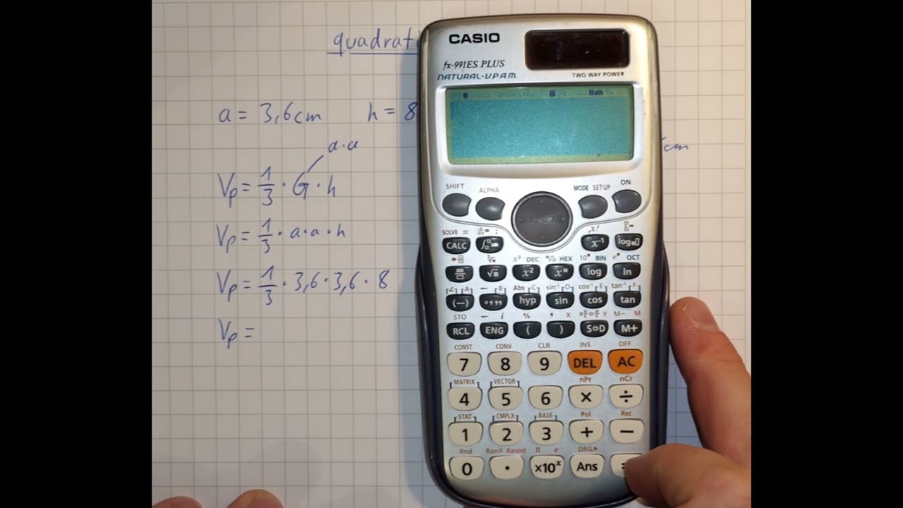 quadratische Pyramide + Kegel: 2 grundlegende Aufgaben 