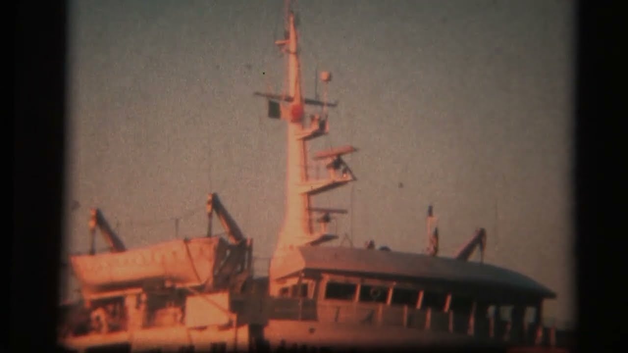 Sealink car ferry 1984, Bray, Dun Laoghaire, Bray Harbour.