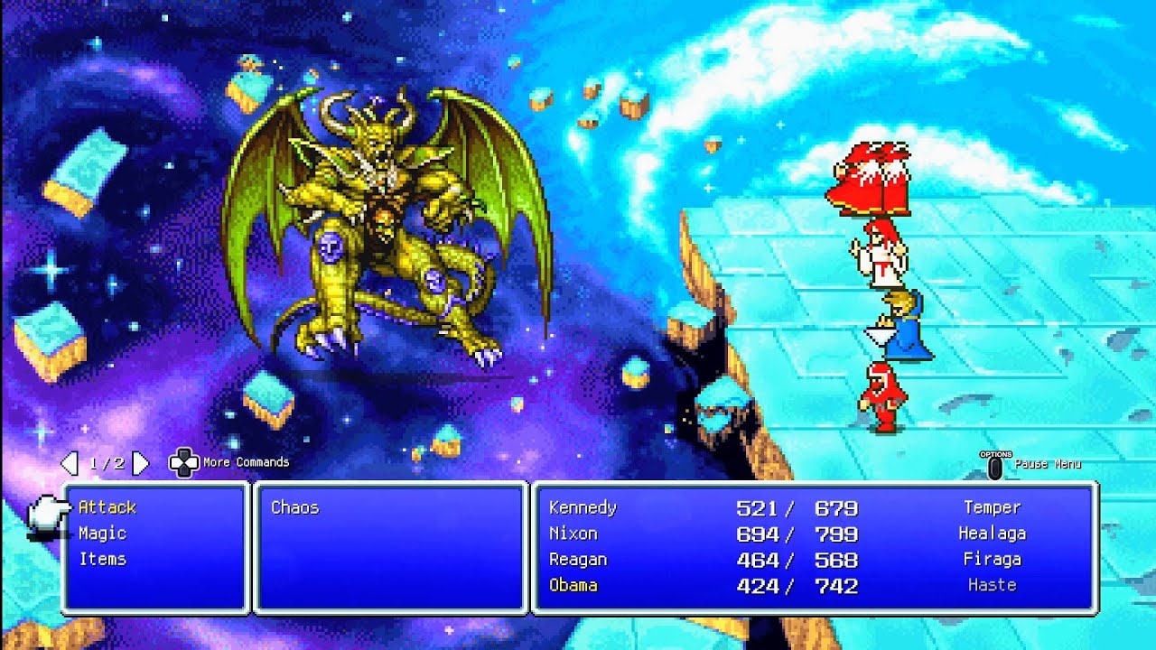FINAL FANTASY Pixel Remaster PS4 - vs Chaos + ending | HD
