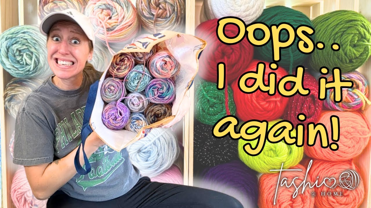 🧶 $300 YARN HAUL... in 2 days... 🧶 😱 plus some crochet MARKET PREP 🧶 // Tashi at Home Vlog