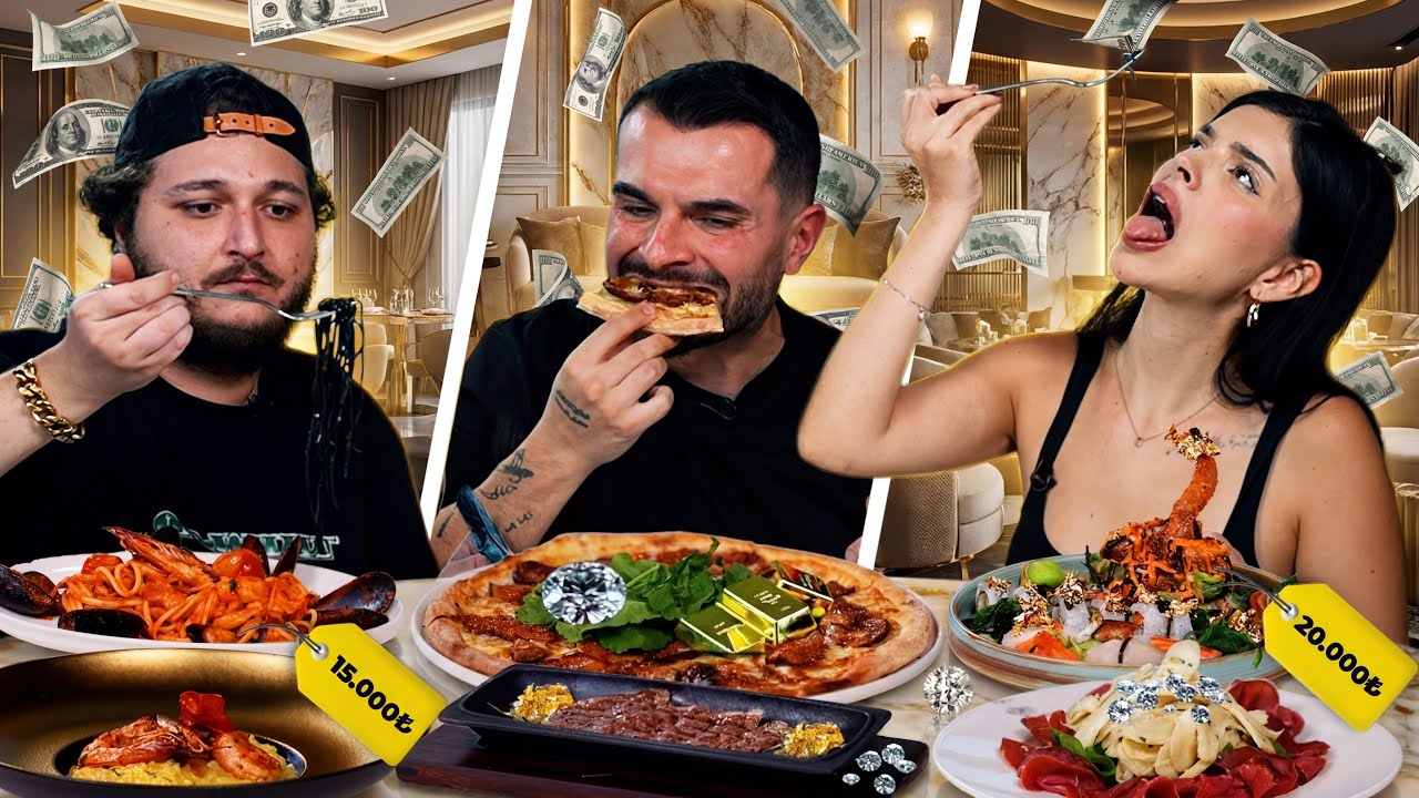 160.000 TL HESAP GELDİ 💸💎🍝 GÖRGÜSÜZCE YEMEK YEDİK 🤯 w/@MesutCanTomay
