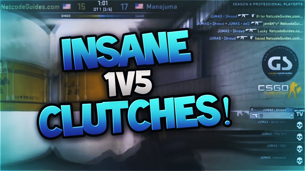 CS:GO | TOP 4 | The Most Insane Pro! 1V5 Clutches In The World!