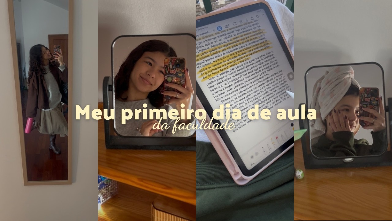 Meu primeiro dia de aula + rotina nova ☕️🩷