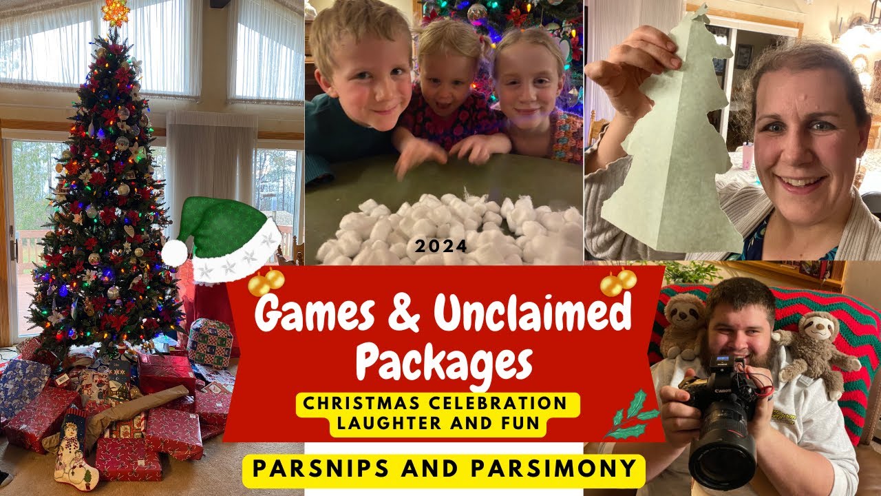 Christmas Celebration on New Years | Unclaimed Amazon Packages and Games | SO MUCH FUN!